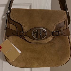 Michael Kors Collection Suede Shoulder Bag